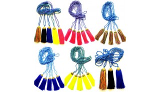 colorful necklaces tassels beads phyrus bronze cup handmade wholesale price